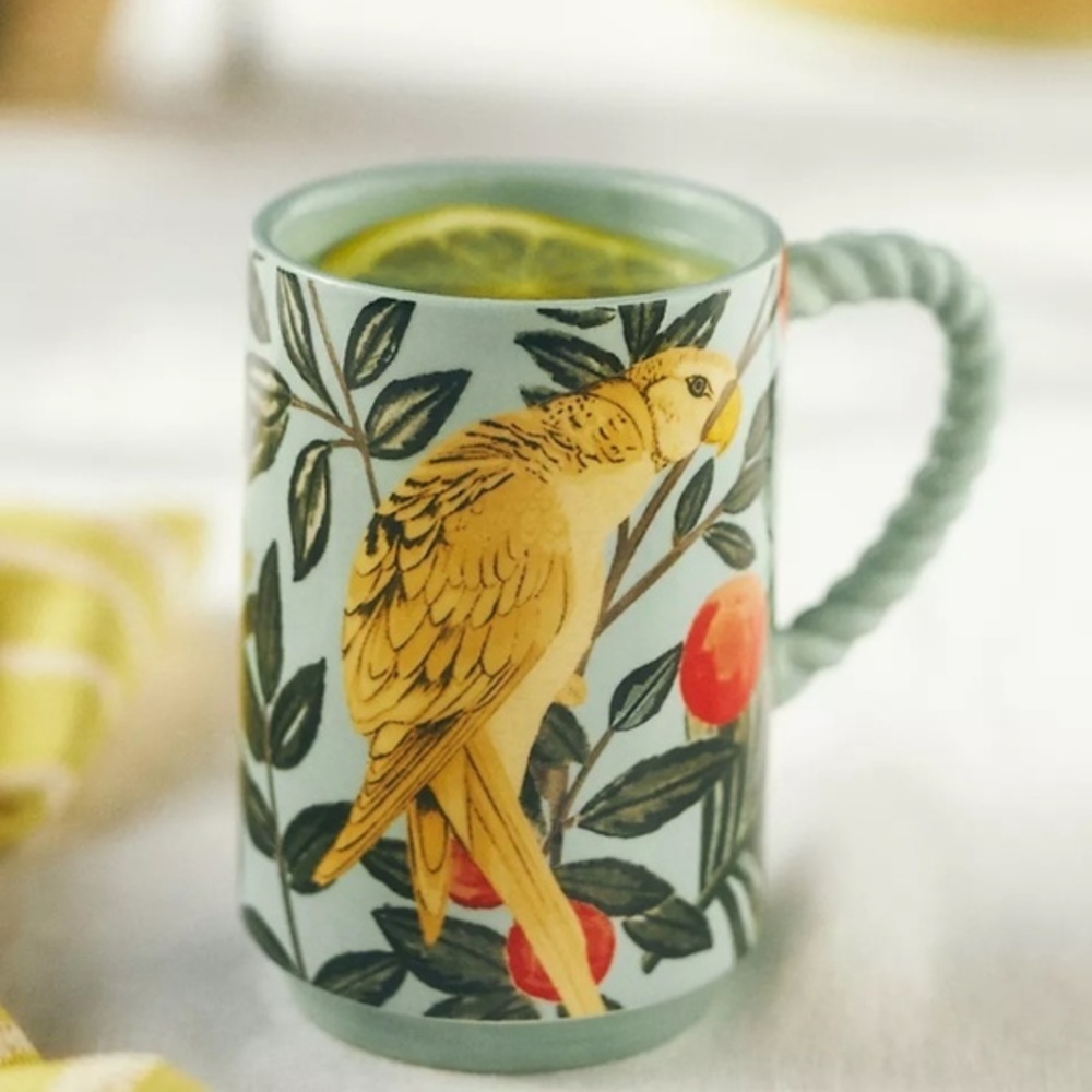 NWT Anthropologie Pluma Bird Mug